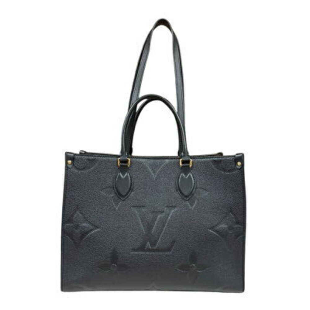 Louis Vuitton OnTheGo Monogram Empreinte Shoulder Bag Black